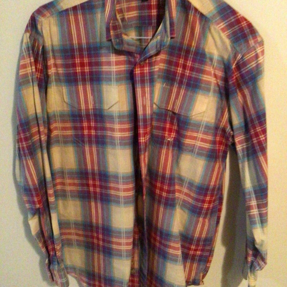 Mens Roper Long Sleeve Western Shirt Size Large